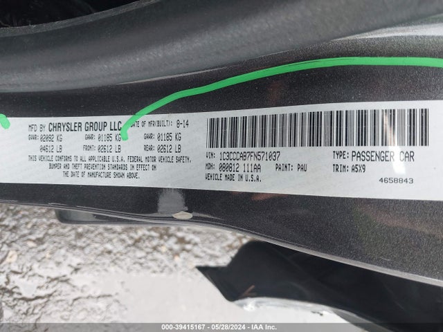 1C3CCCAB7FN571037 Chrysler 200 Limited
