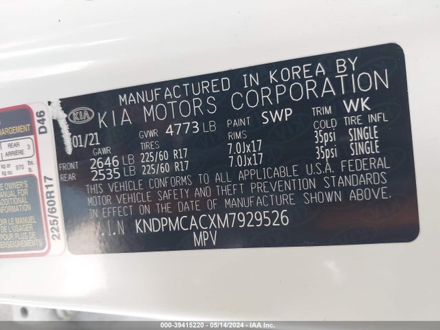 KIA Sportage Lx 2021 KNDPMCACXM7929526 Image 9