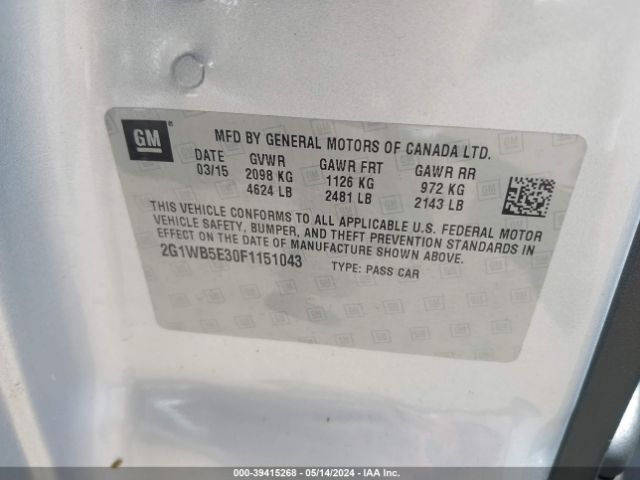 2G1WB5E30F1151043 Chevrolet Impala Limited Lt