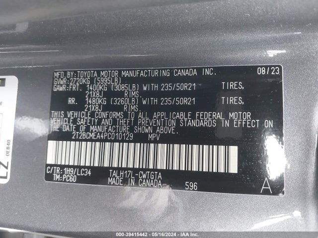 Lexus Rx 500h F Sport Performance 2023 2T2BCMEA4PC010129 Image 9