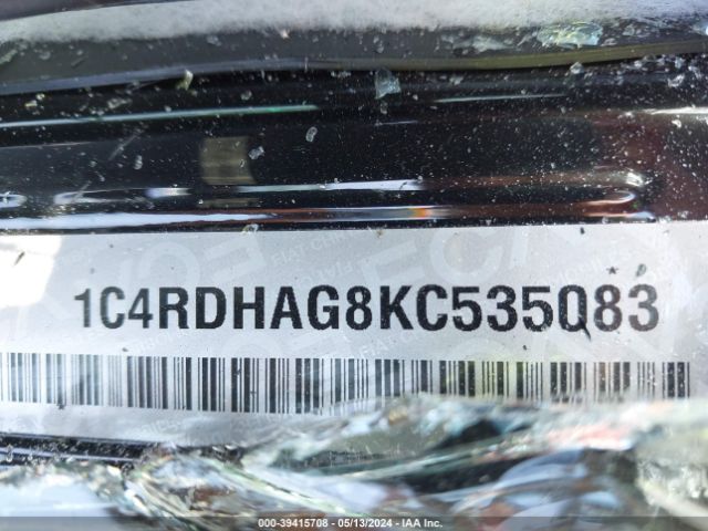 1C4RDHAG8KC535083 Dodge Durango Sxt Rwd