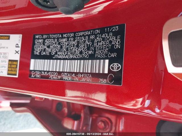Toyota Gr Corolla Premium 2024 JTNABAAE8RA009790 Image 9