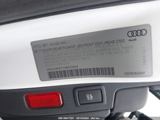 WAULMAF41HN070894 Audi A4 2.0t Ultra Premium