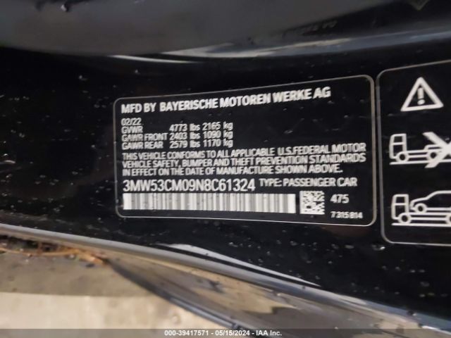 3MW53CM09N8C61324 BMW M240 I Xdrive