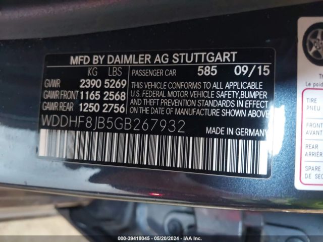 WDDHF8JB5GB267932 Mercedes-Benz E 350 4matic