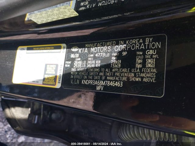 KNDPR3A68M7846463 KIA Sportage Sx Turbo