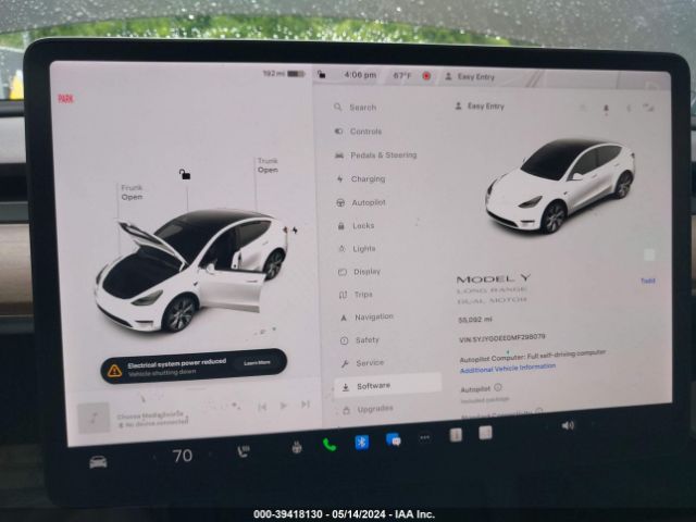 5YJYGDEE0MF298079 Tesla Model Y Long Range Dual Motor All-wheel Drive