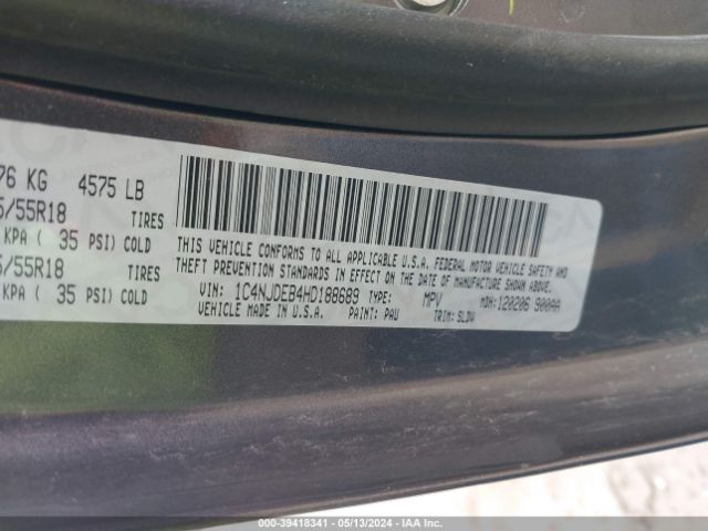 2017 JEEP COMPASS 1C4NJDEB4HD188689 Photo 8