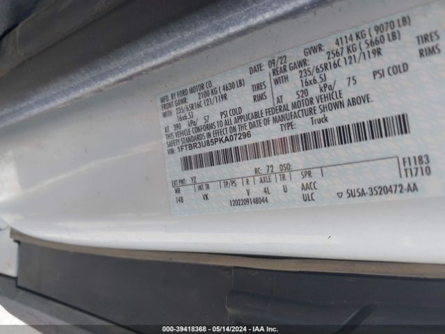 1FTBR3U85PKA07296 Ford Transit-250 Cargo Van