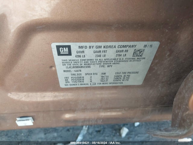 Buick Encore Convenience 2016 KL4CJBSB5GB523205 Image 9