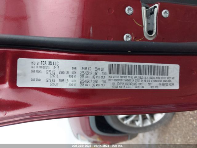 1C4PJMLX6KD471805 Jeep Cherokee Latitude Plus 4x4