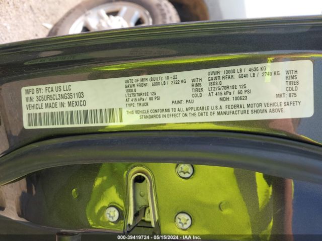3C6UR5CL3NG351103 RAM 2500 Tradesman  4x4 6'4 Box