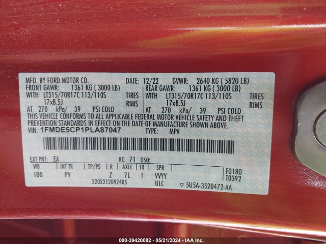 Ford Bronco Wildtrak 2023 1FMDE5CP1PLA87047 Image 9