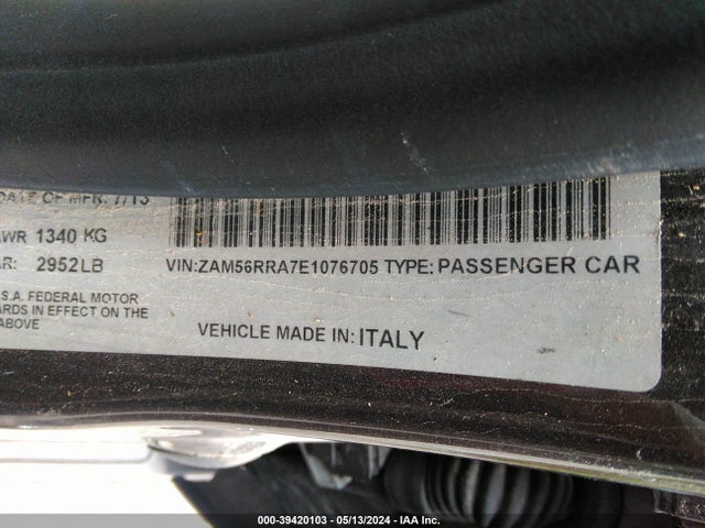 Maserati Quattroporte S Q4 2014 ZAM56RRA7E1076705 Image 9