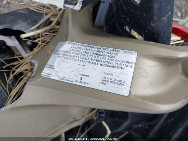 2019 DUCATI PANIGALE ZDMDAGNW4KB009526 Photo 9