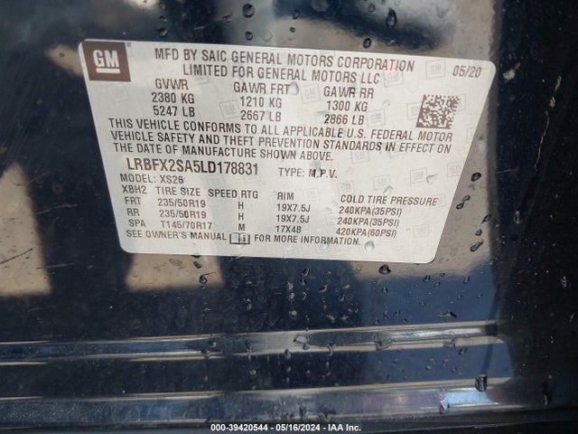 Buick Envision Awd Essence 2020 LRBFX2SA5LD178831 Image 9