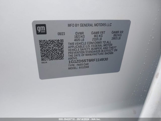 Chevrolet MALIBU LT 2024 1G1ZD5ST6RF114930 Image 9