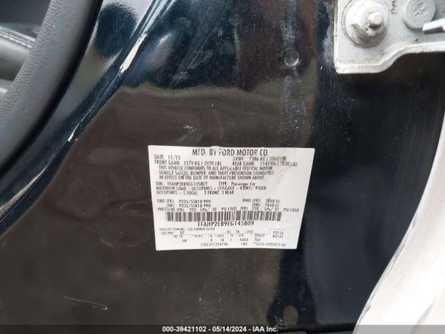 1FAHP2E89EG145809 Ford TAURUS SEL