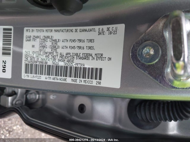 Toyota Tacoma Sr5 2023 3TYAX5GN9PT090100 Image 9