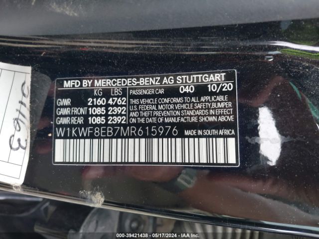 W1KWF8EB7MR615976 Mercedes-Benz C 300 4matic