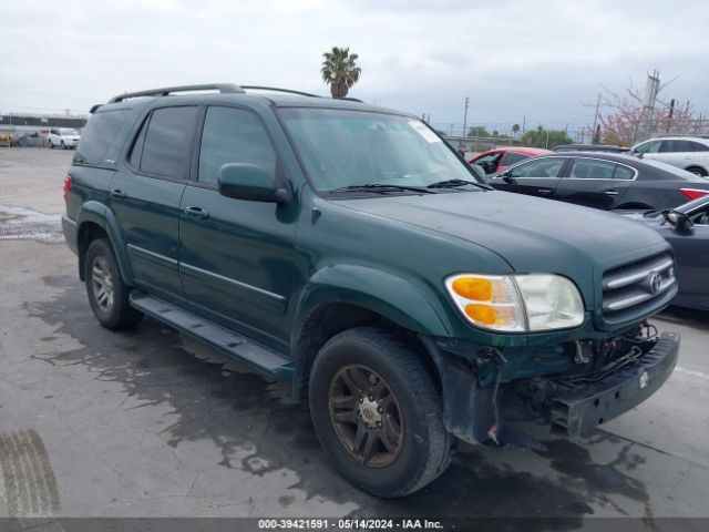 Auction sale of the 2004 Toyota Sequoia Limited V8, vin: 5TDZT38A94S209043, lot number: 39421591