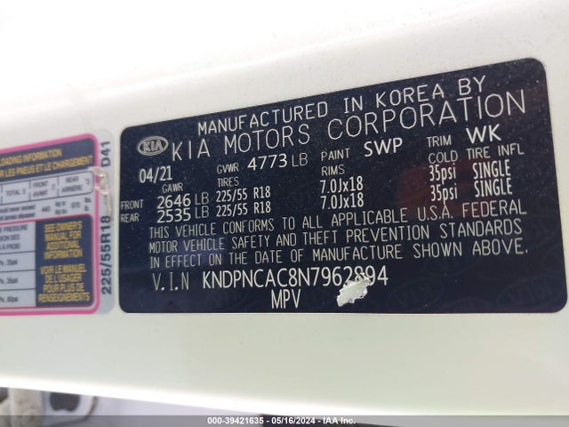 KIA Sportage Ex 2022 KNDPNCAC8N7962894 Image 9