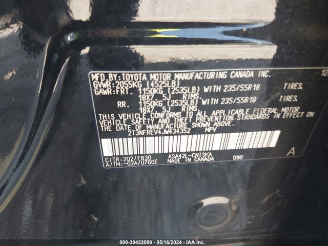 Toyota RAV4 SE 2018 2T3NFREV4JW434352 Image 9