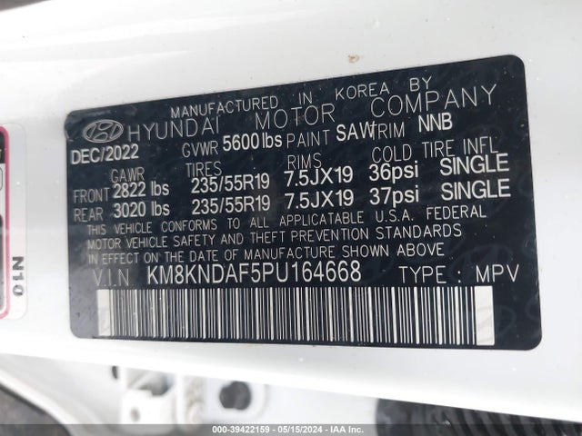 Hyundai Ioniq 5 Sel 2023 KM8KNDAF5PU164668 Image 9