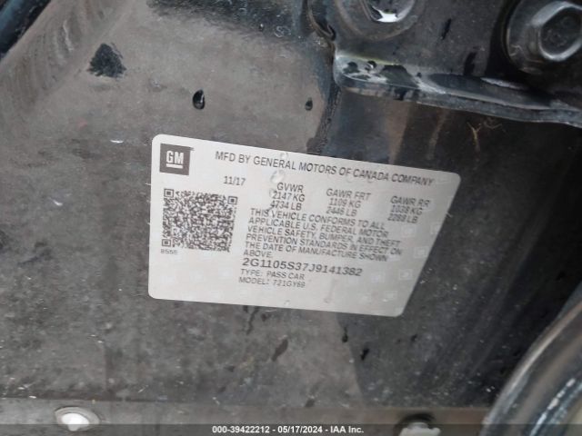2G1105S37J9141382 Chevrolet IMPALA 1LT
