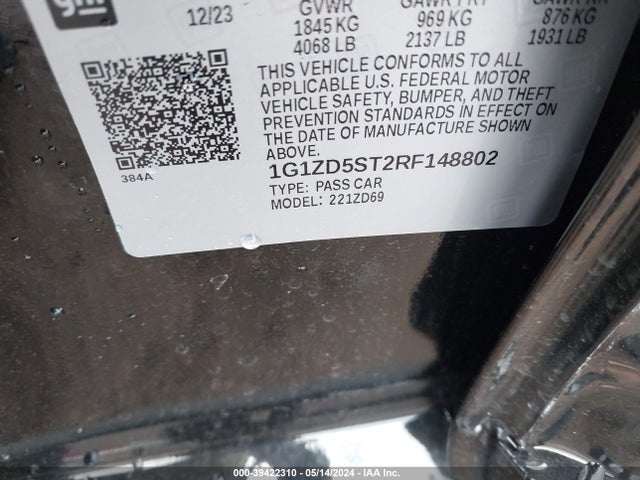 Chevrolet MALIBU LT 2024 1G1ZD5ST2RF148802 Image 9