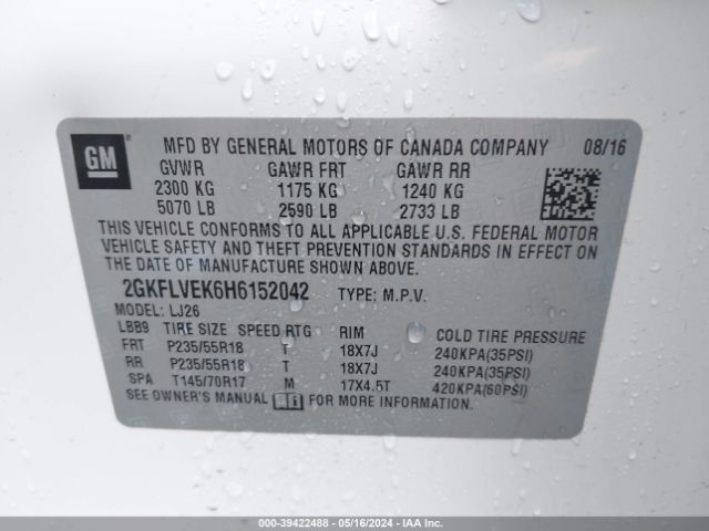 2GKFLVEK6H6152042 GMC Terrain Denali