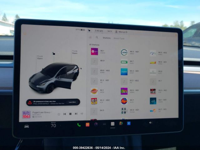 7SAYGDEE9PF935820 Tesla Model Y Awd/long Range Dual Motor All-wheel Drive