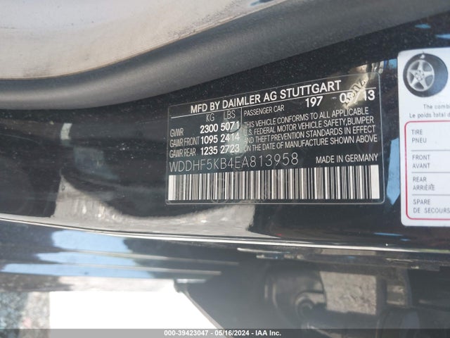 WDDHF5KB4EA813958 Mercedes-Benz E 350