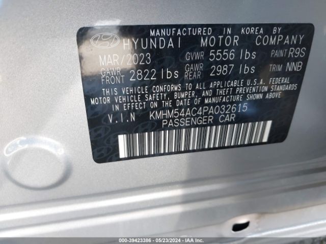 KMHM54AC4PA032615 Hyundai Ioniq 6 Limited