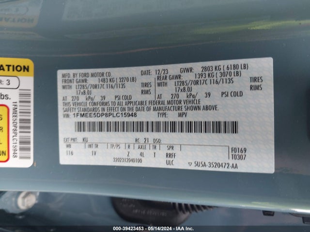 Ford Bronco Badlands 2023 1FMEE5DP8PLC15948 Image 9