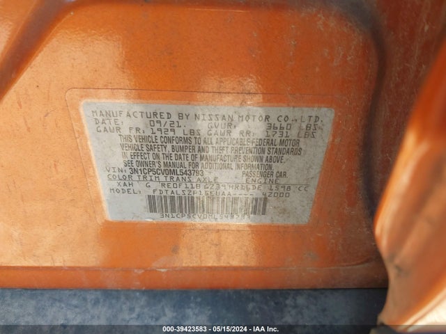 Nissan Kicks Sv Xtronic Cvt 2021 3N1CP5CV0ML543793 Image 9