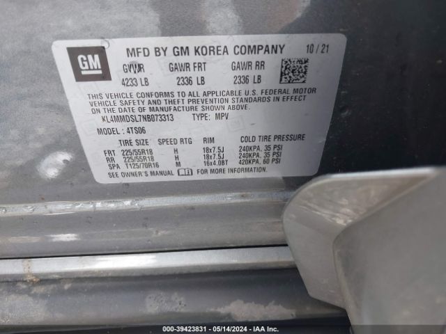 KL4MMDSL7NB073313 Buick Encore Gx Fwd Select