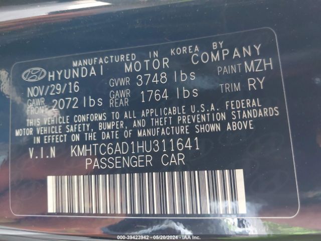 KMHTC6AD1HU311641 Hyundai Veloster