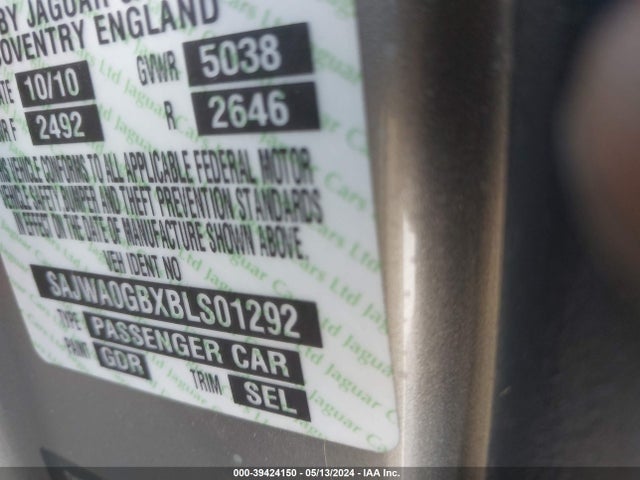 2011 JAGUAR XF SAJWA0GBXBLS01292 Photo 8