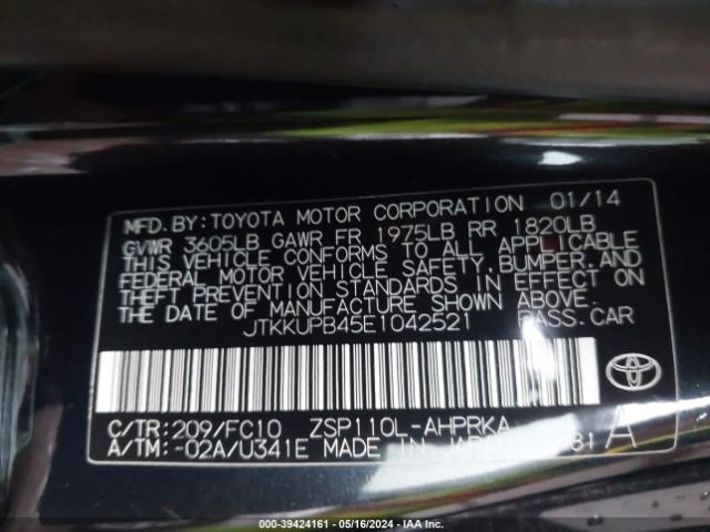 JTKKUPB45E1042521 Scion XD