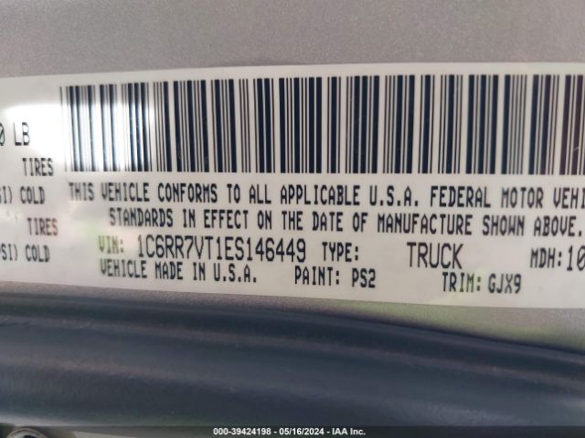 1C6RR7VT1ES146449 RAM 1500 Laramie