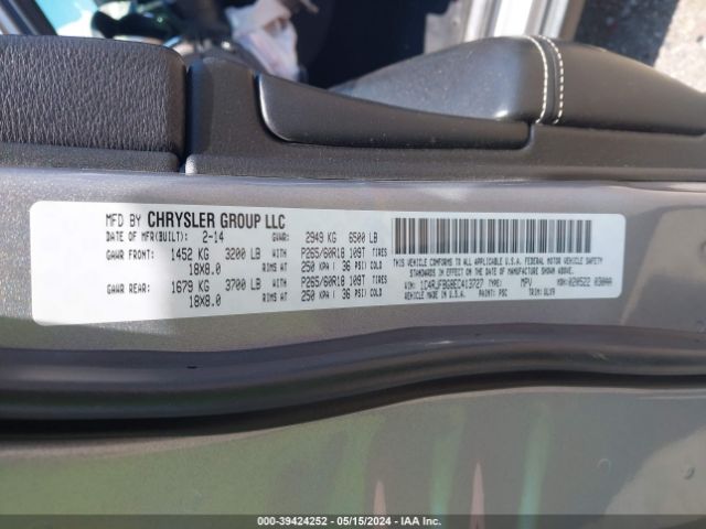 1C4RJFBG8EC413727 Jeep Grand Cherokee Limited