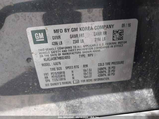 KL4CJASB7HB024093 Buick Encore Preferred