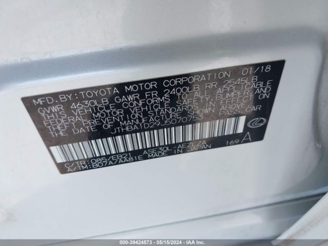 JTHBA1D29J5070753 Lexus IS 300