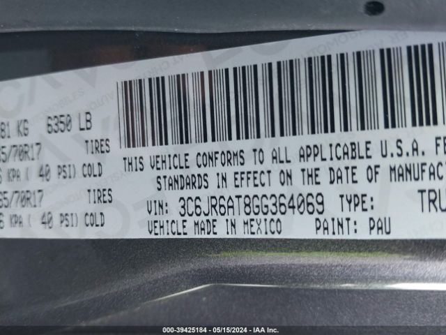 3C6JR6AT8GG364069 RAM 1500 Express