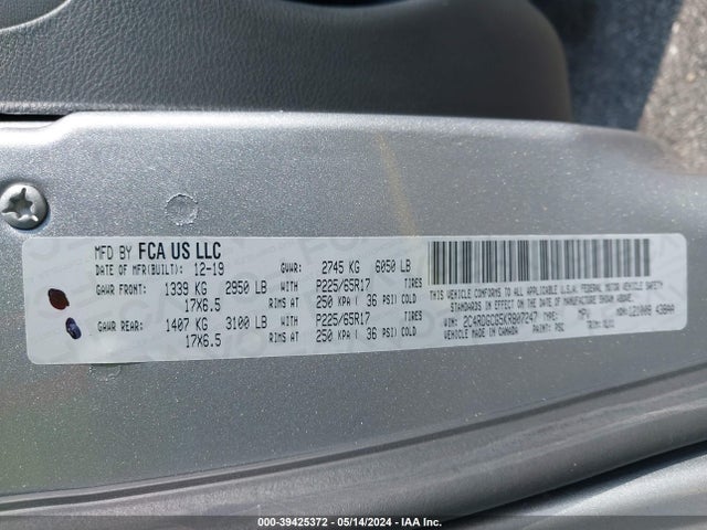 Dodge Grand Caravan Sxt 2017 2C4RDGCG1HR667044 Image 9