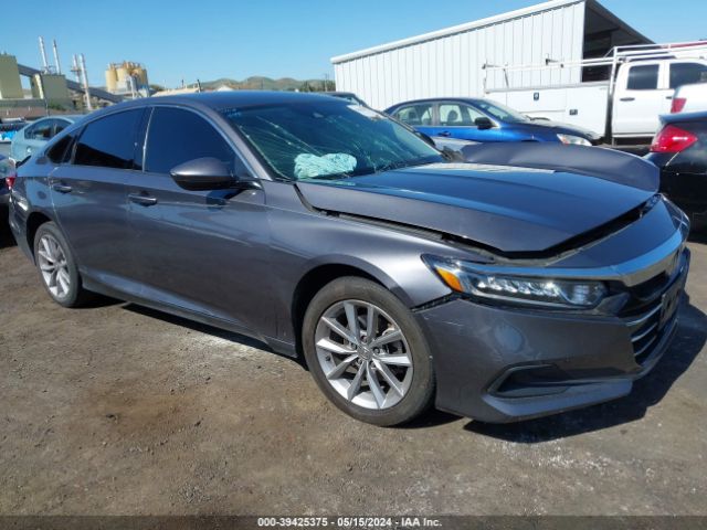 Auction sale of the 2021 Honda Accord Lx, vin: 1HGCV1F10MA110777, lot number: 39425375