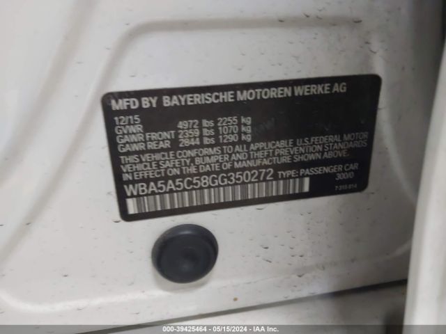 WBA5A5C58GG350272 BMW 528I