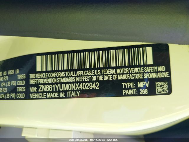 ZN661YUM0NX402942 Maserati Levante Modena