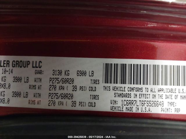 1C6RR7LT6FS526648 RAM 1500 Big Horn